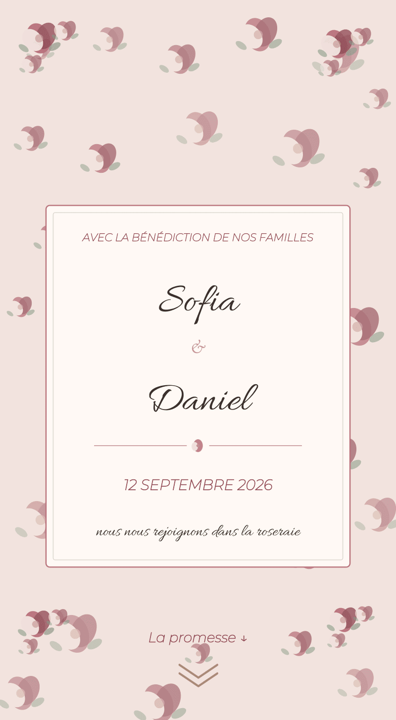 Mariage — Roseraie