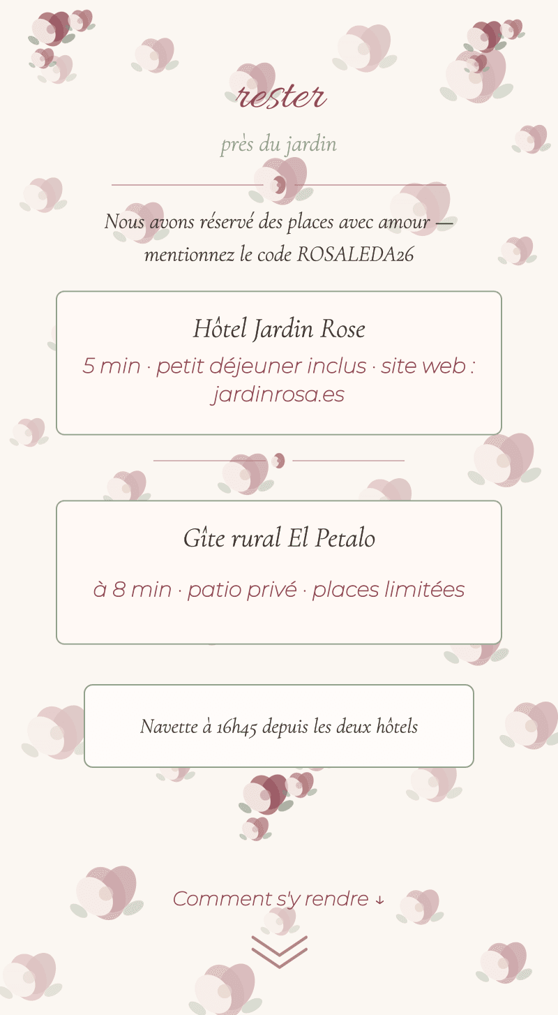Mariage — Roseraie — Restez