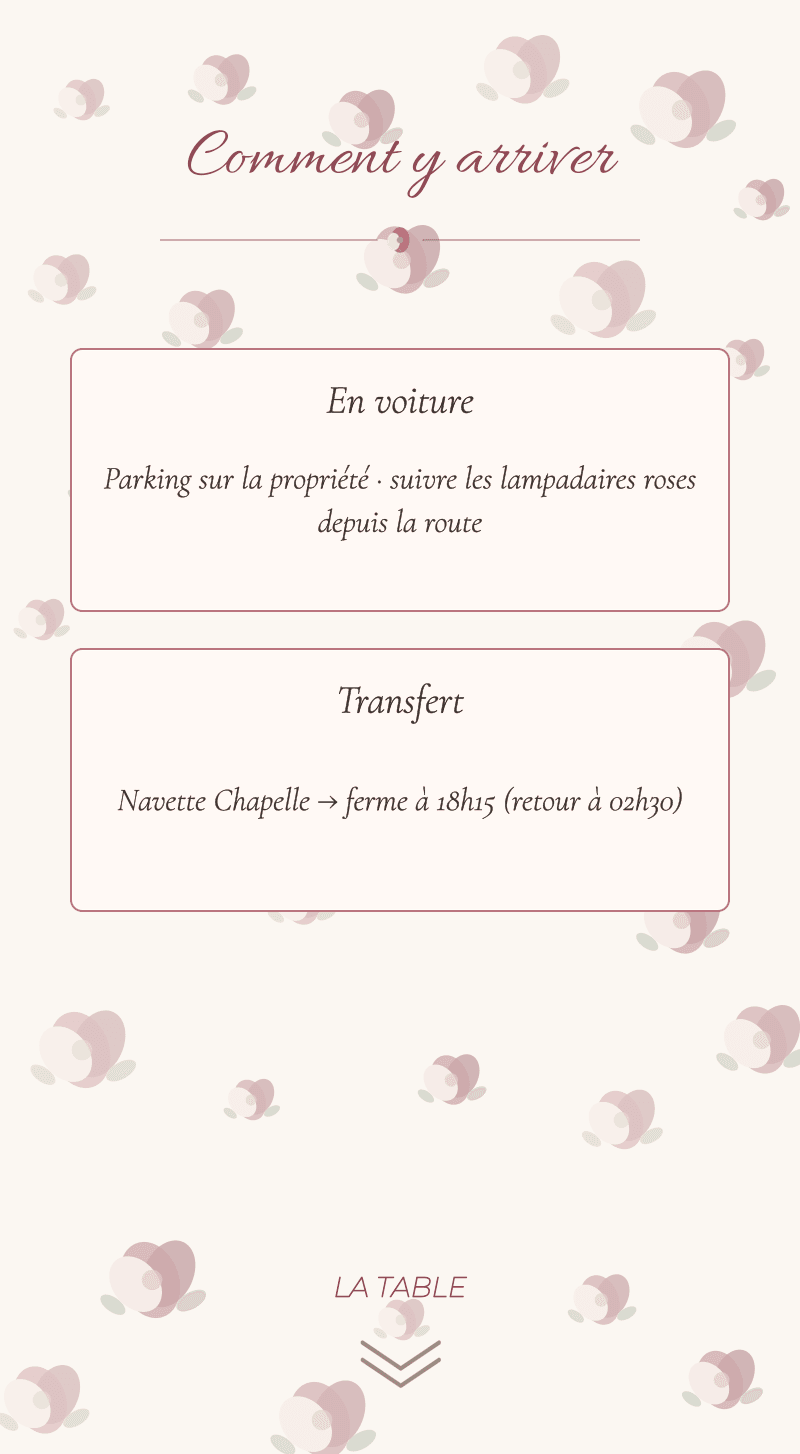Mariage — Roseraie — Comment venir