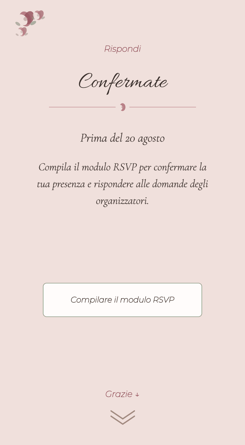 Matrimonio — Roseto — Confermate