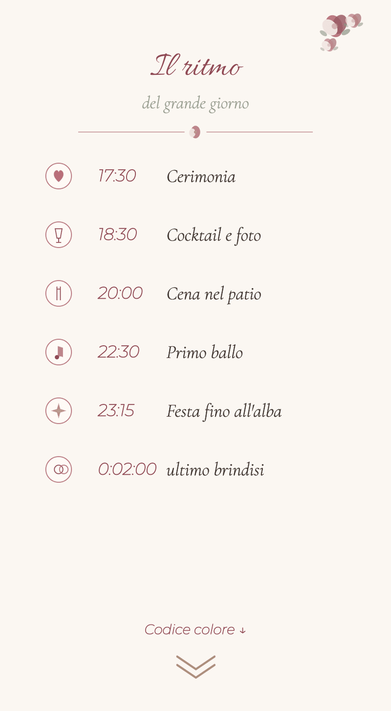 Matrimonio — Roseto — Il ritmo