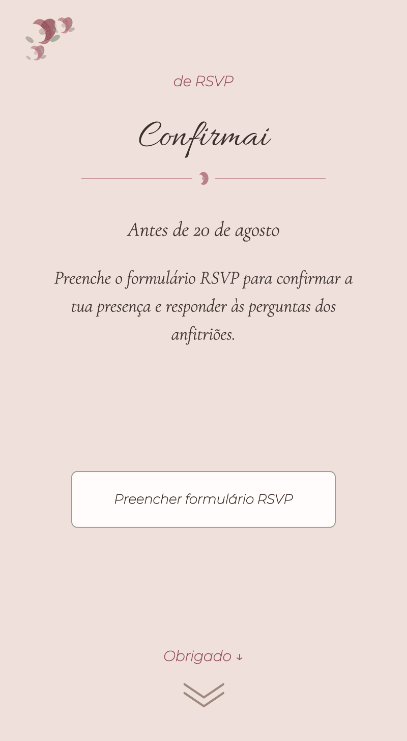 Casamento — Roseiral — Confirmai