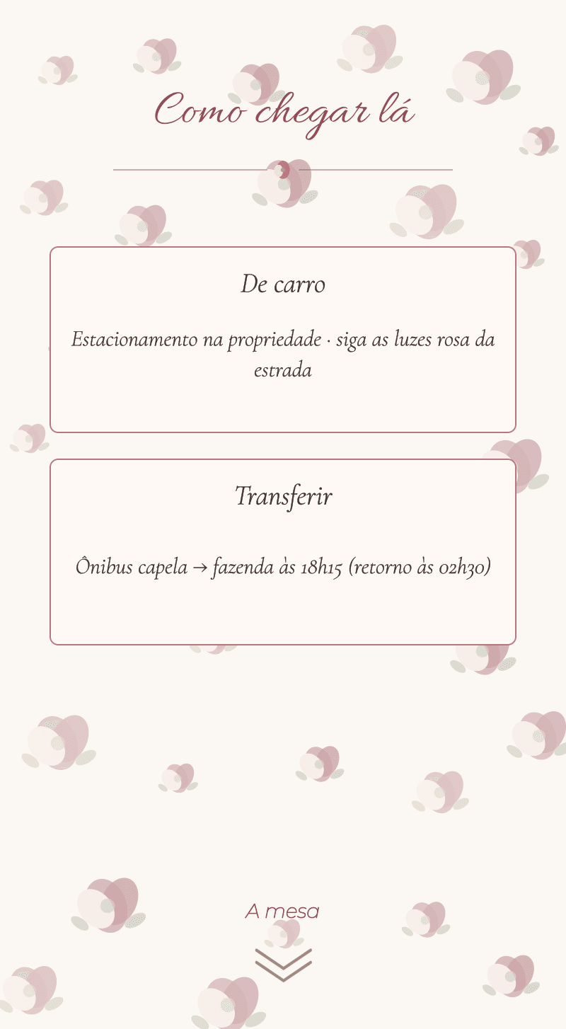 Casamento — Roseiral — Como chegar