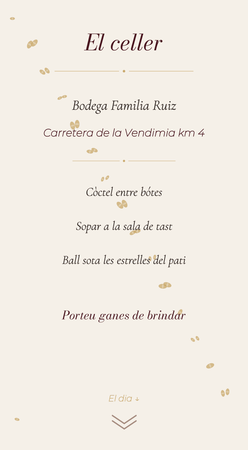 Casament — Vinyet — El celler