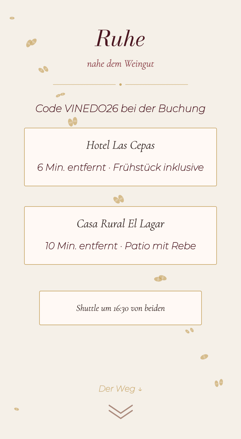 Hochzeit — Weinberg — Pause