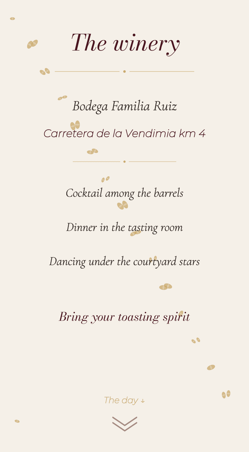 Wedding — Vineyard — The winery