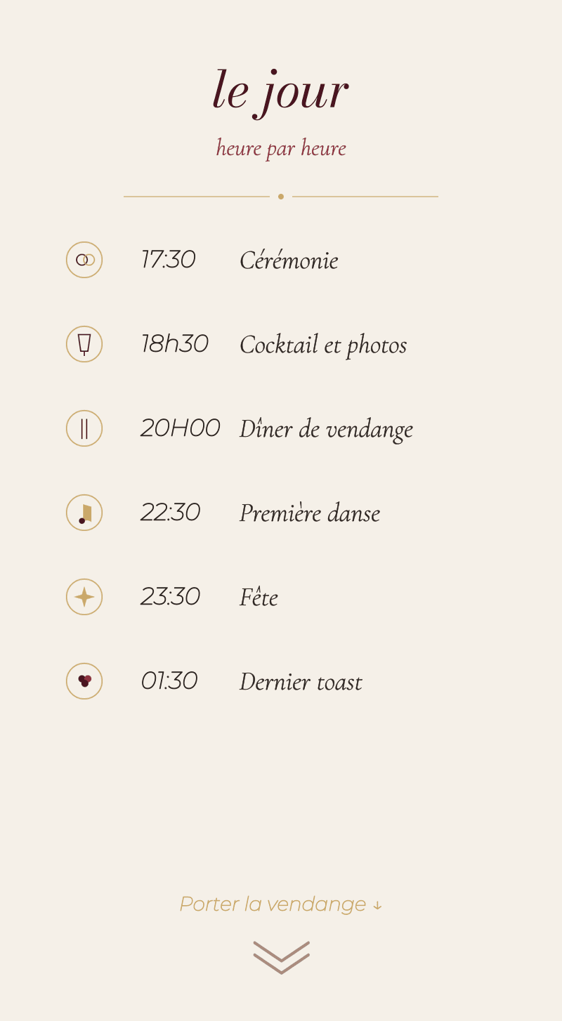 Mariage — Vignoble — Le jour