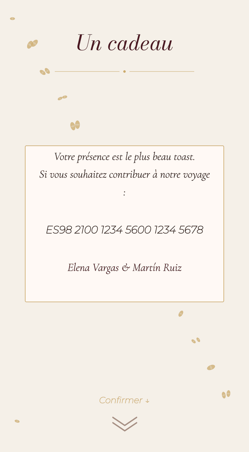 Mariage — Vignoble — Un cadeau
