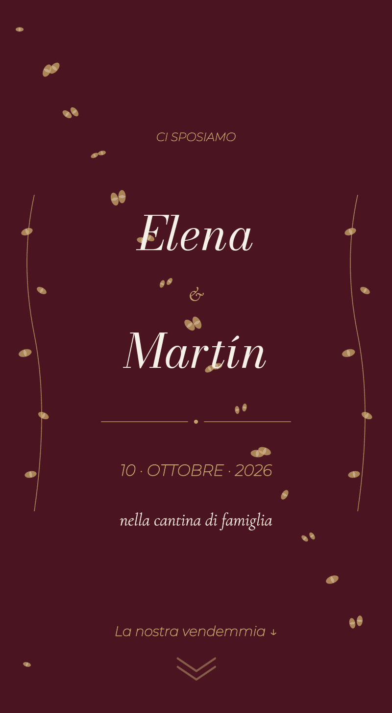 Matrimonio — Vigneto