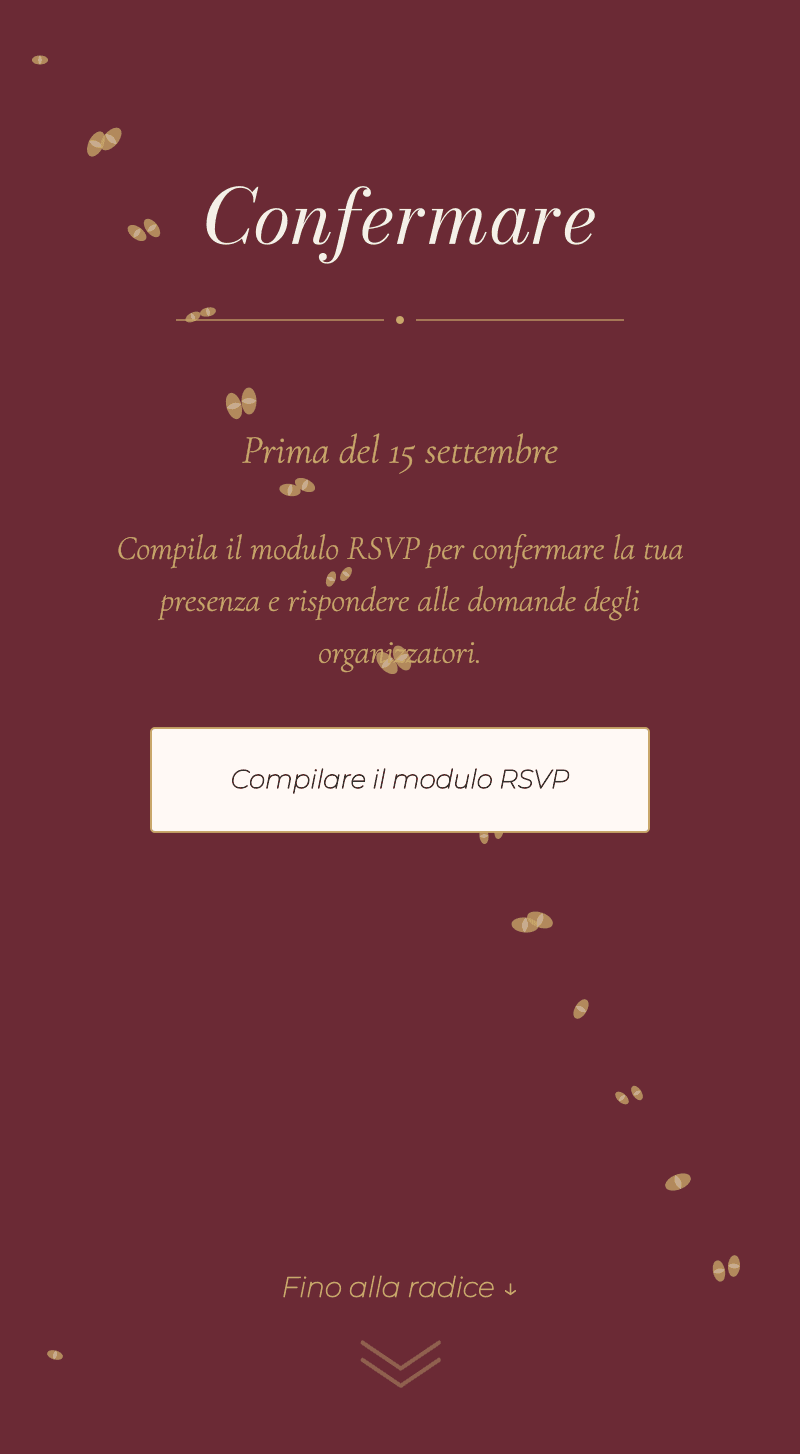Matrimonio — Vigneto — Confermare