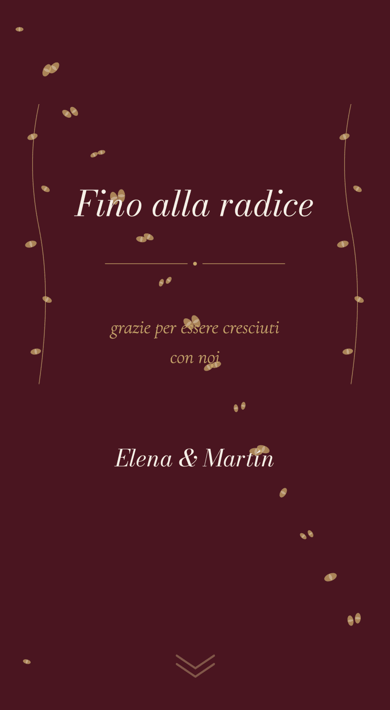 Matrimonio — Vigneto — Fino alla radice