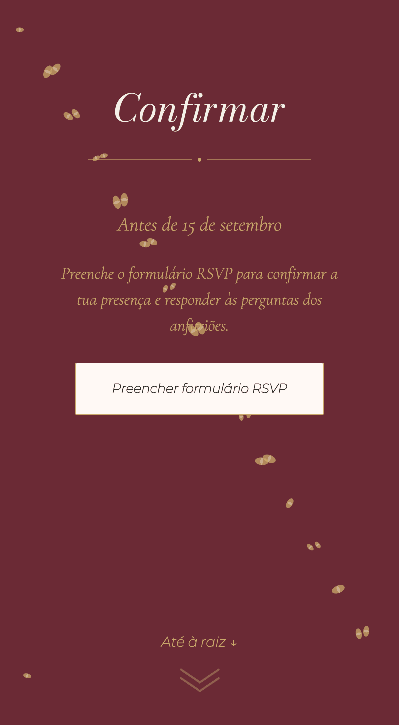 Casamento — Vinhedo — Confirmar