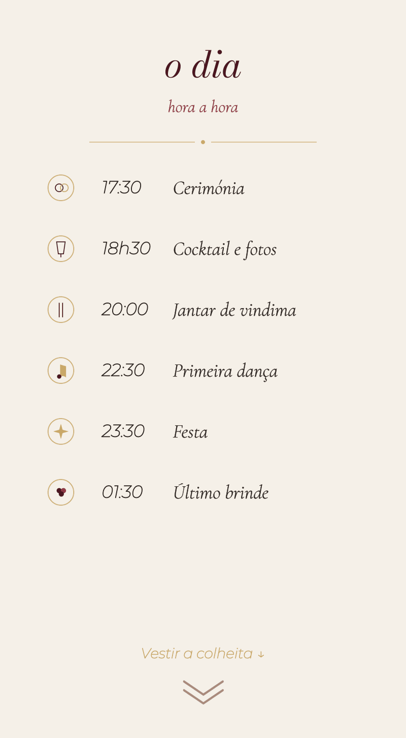 Casamento — Vinhedo — O dia