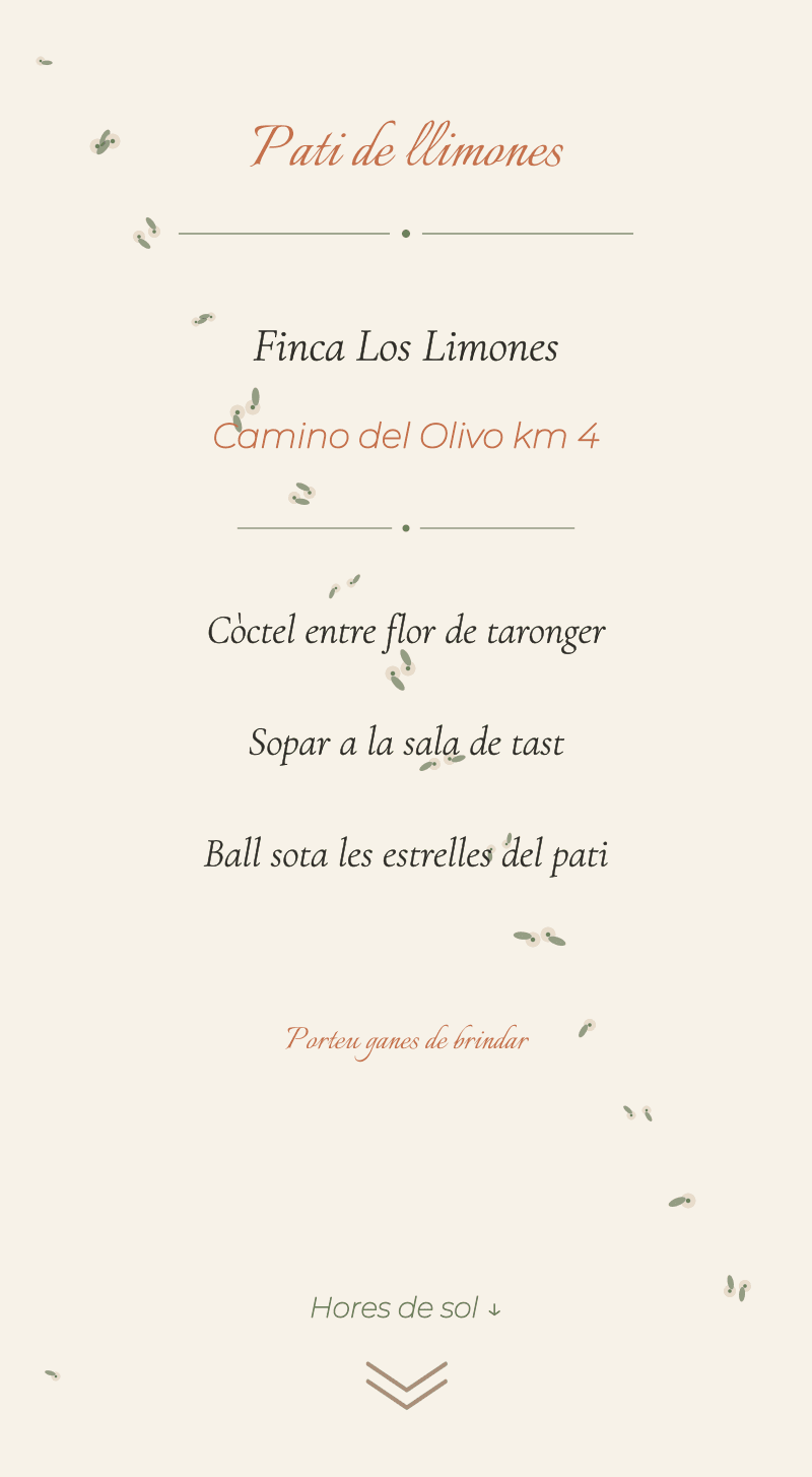 Casament — Tarongina — Pati de llimones