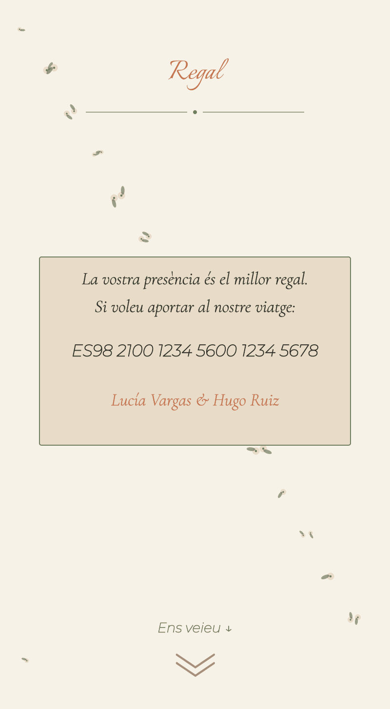 Casament — Tarongina — Regal