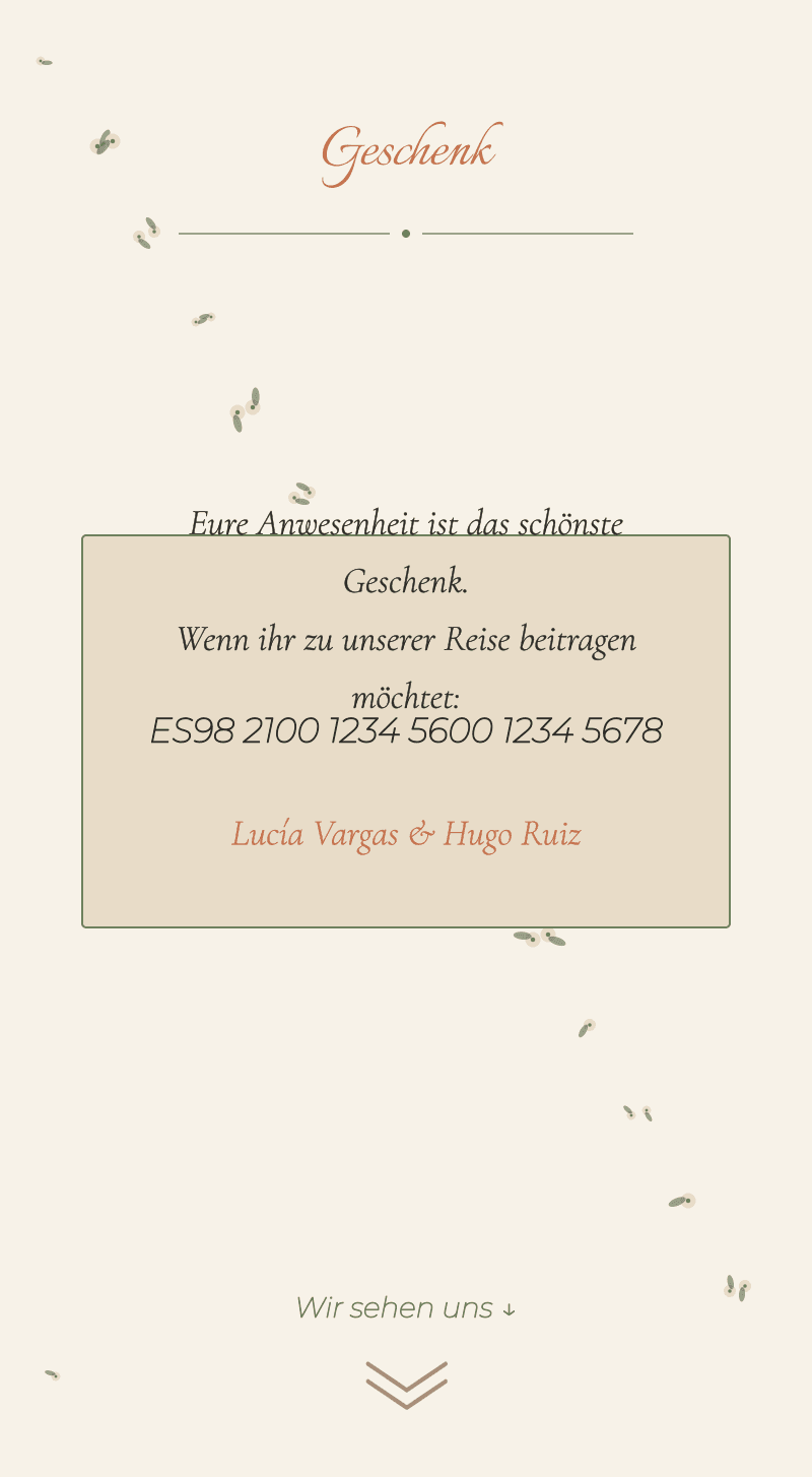 Hochzeit — Orangenblüte — Geschenk