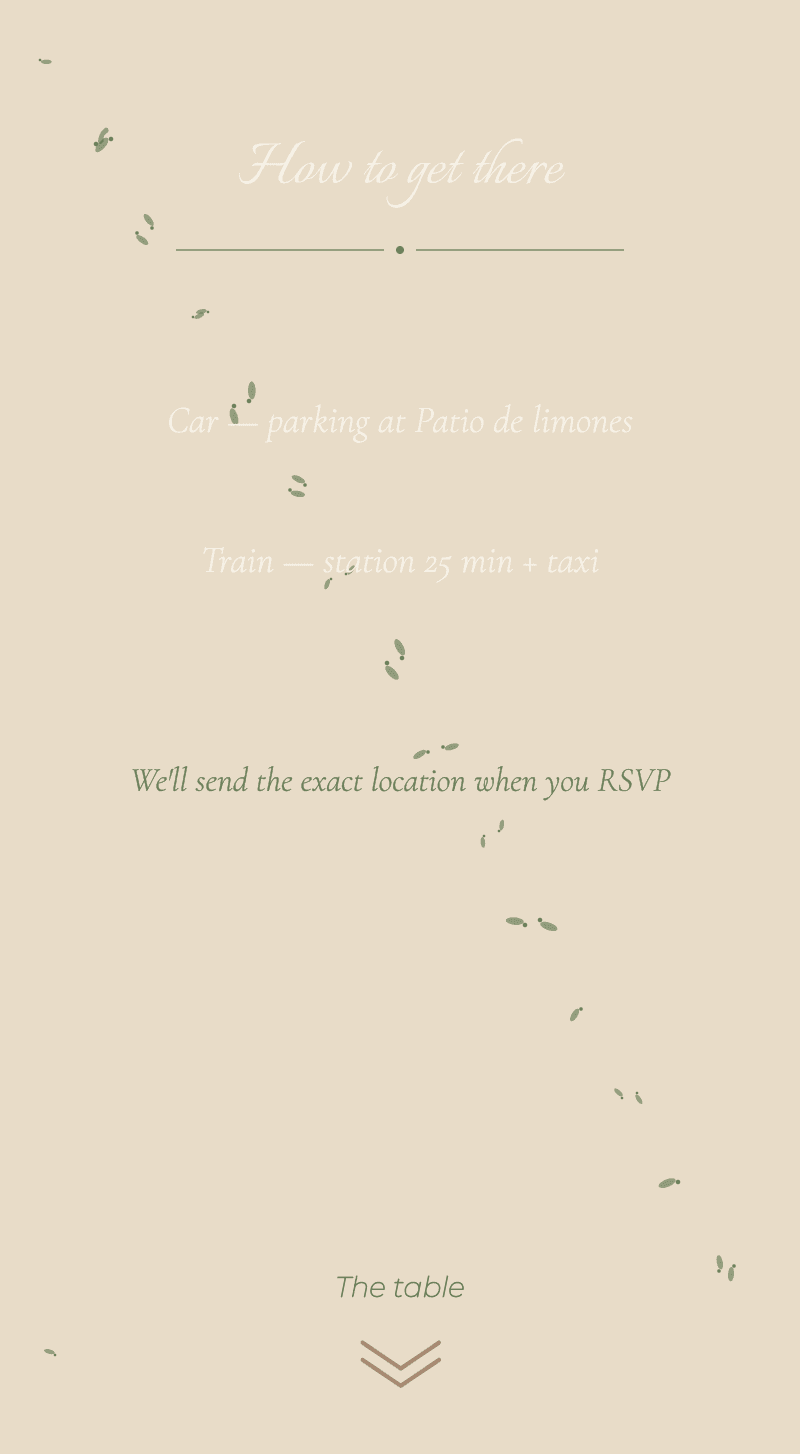 Wedding — Orange Blossom — How to get there