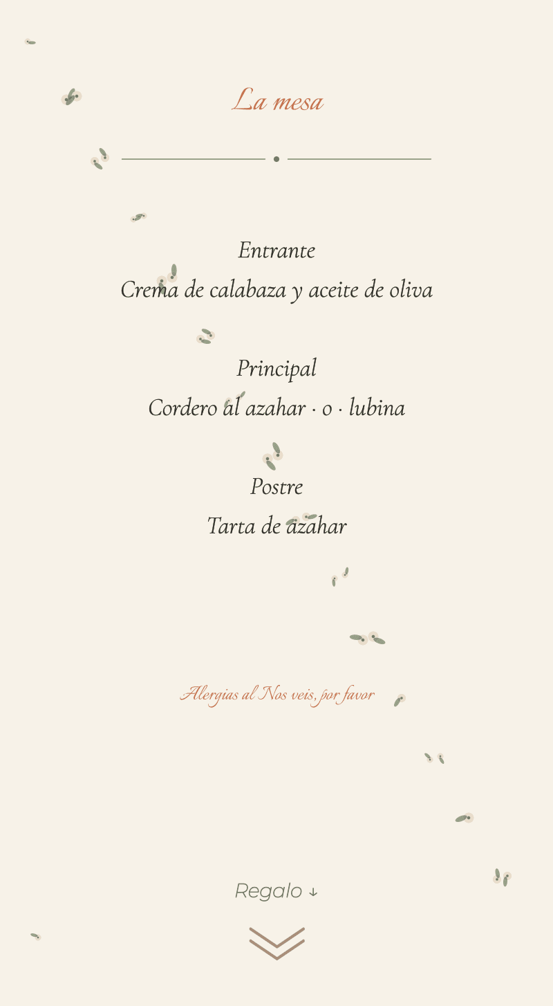 Boda — Azahar — La mesa