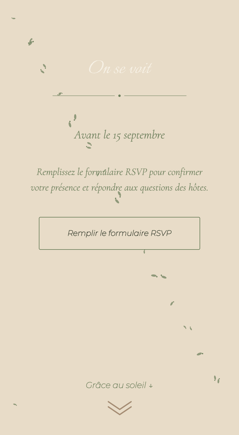 Mariage — Fleur d'oranger — Vous nous verrez