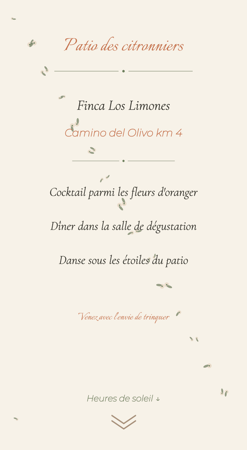 Mariage — Fleur d'oranger — Cour des citrons