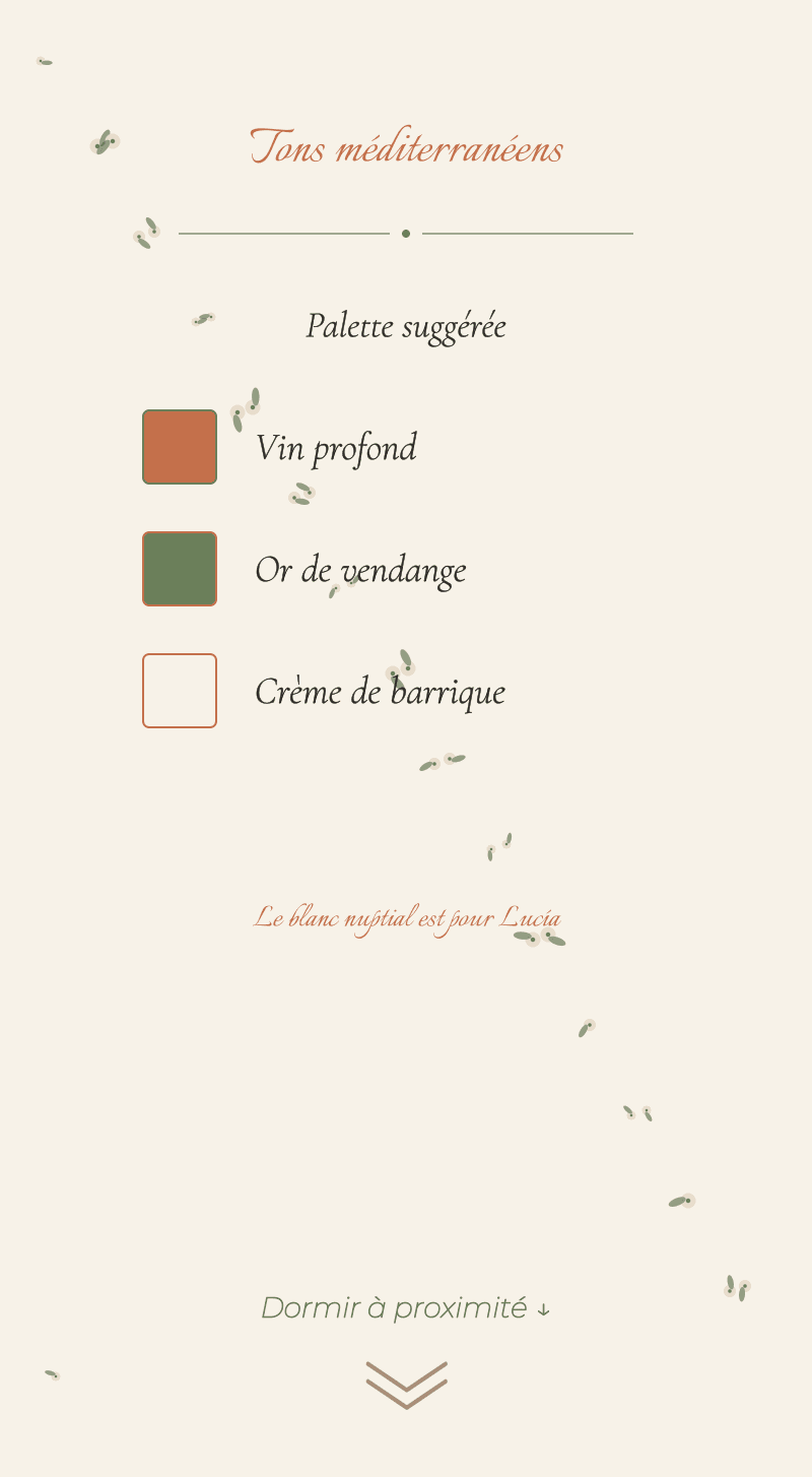 Mariage — Fleur d'oranger — Tons méditerranéens