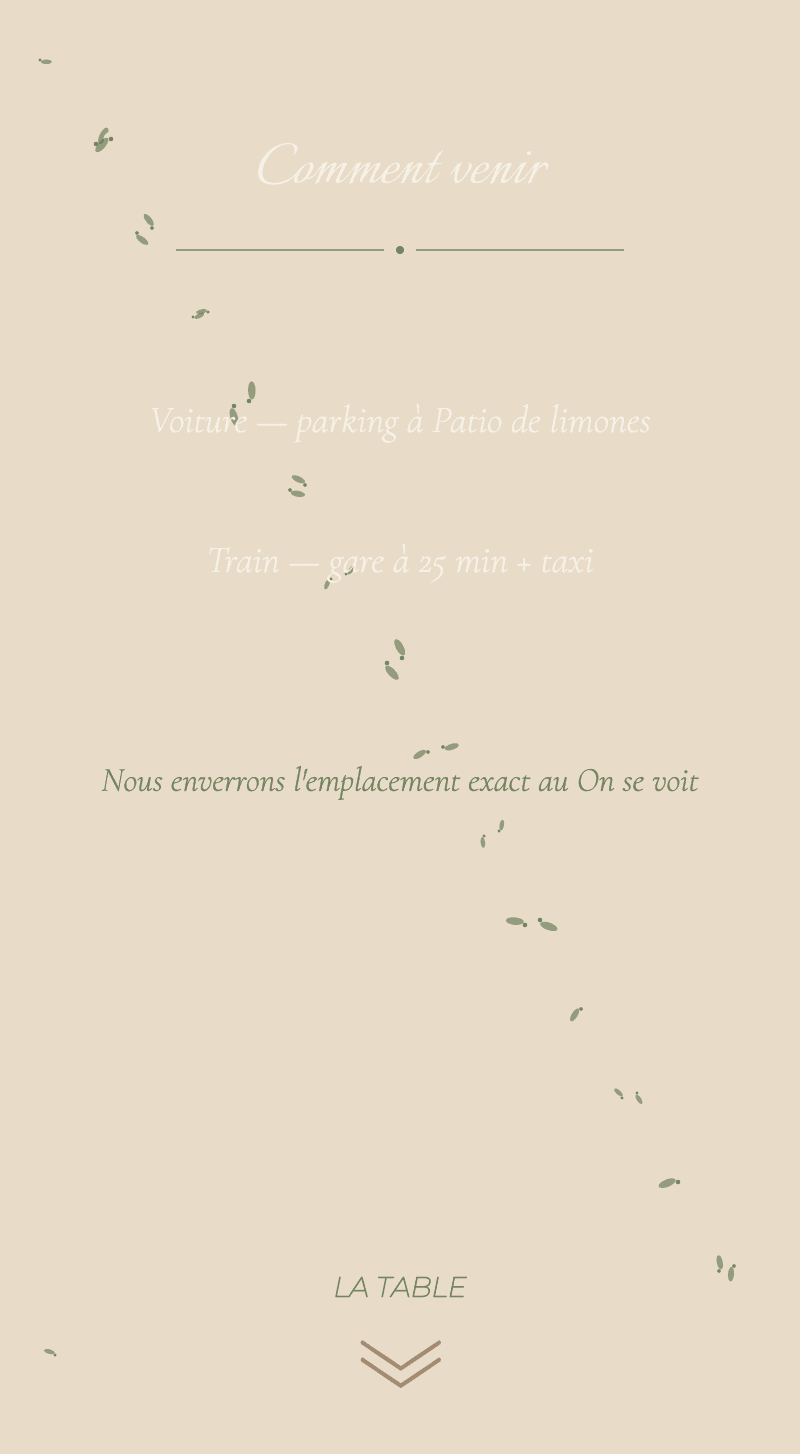 Mariage — Fleur d'oranger — Comment venir