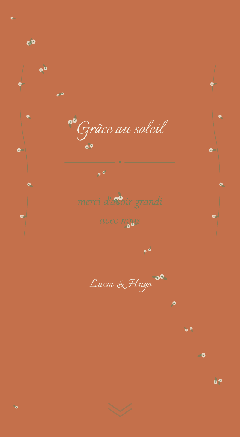 Mariage — Fleur d'oranger — Grâce au soleil