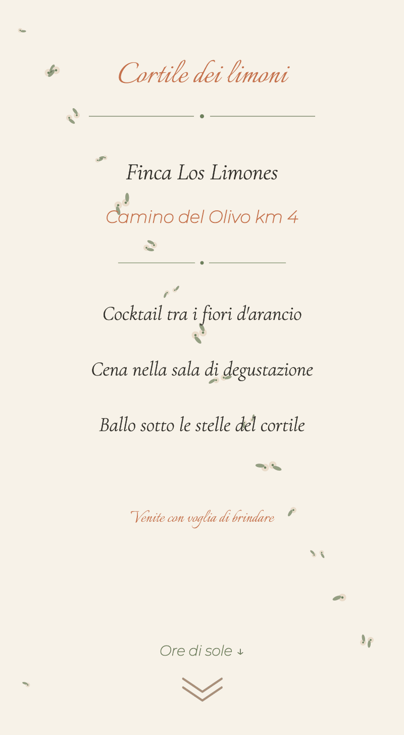 Matrimonio — Zagara — Patio dei limoni