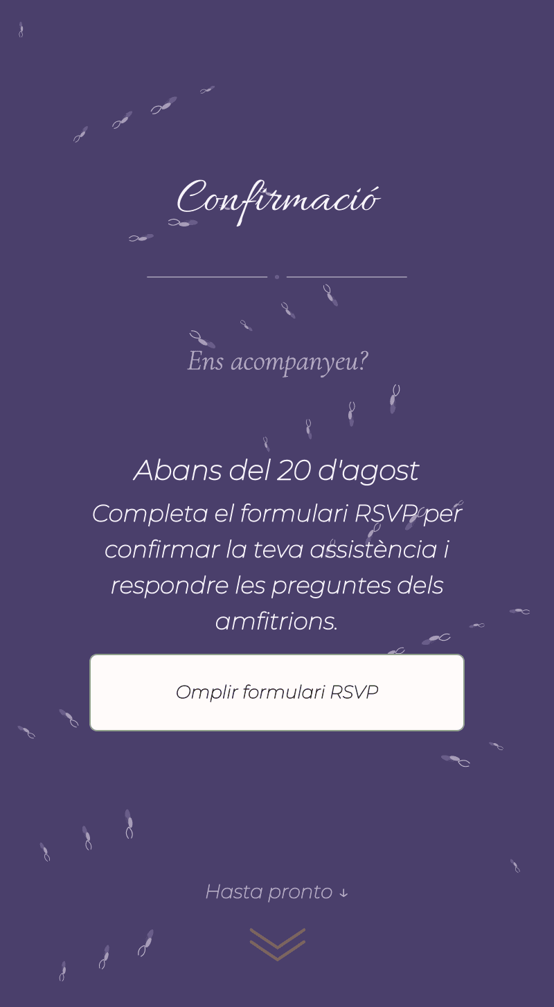 Casament — Lavanda — Confirmació
