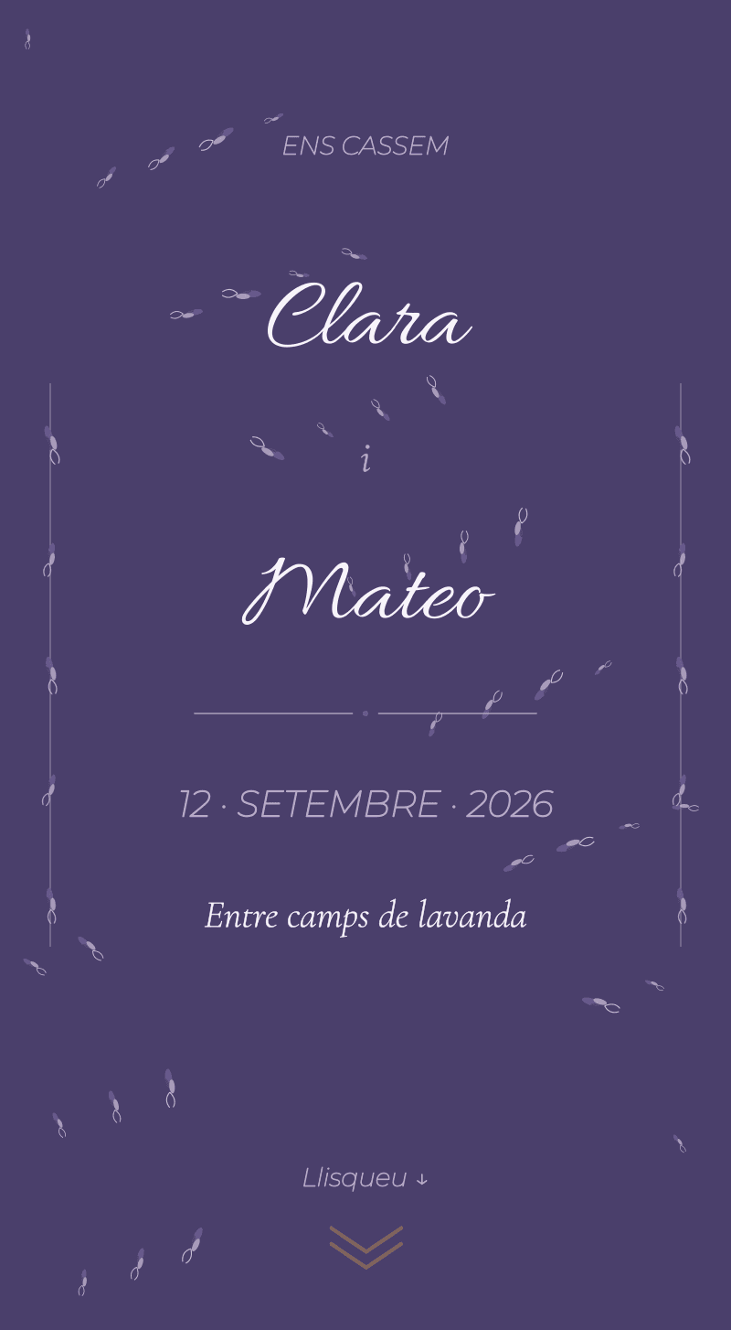 Casament — Lavanda — Portada