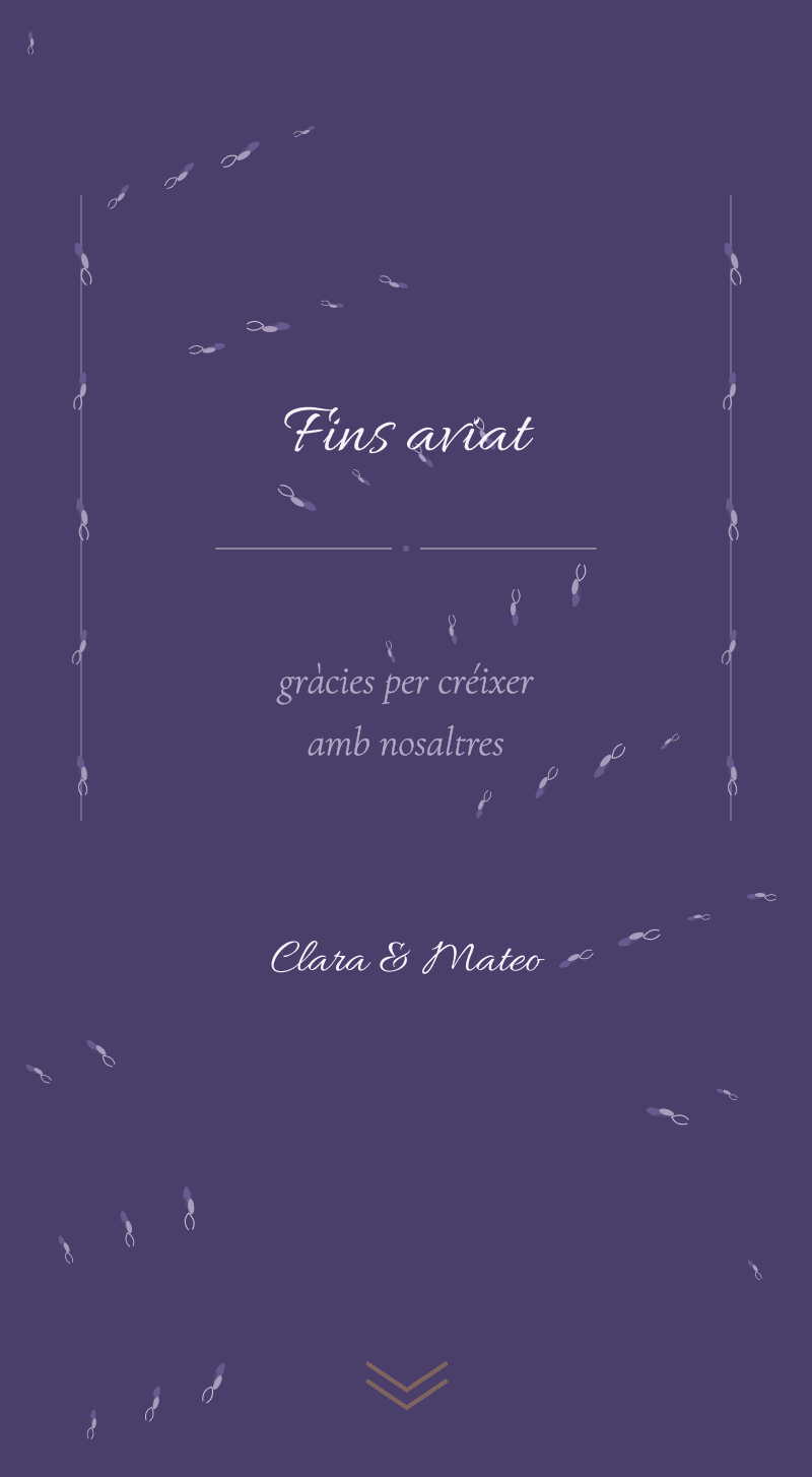 Casament — Lavanda — Fins aviat