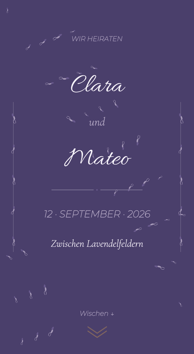 Hochzeit — Lavendel