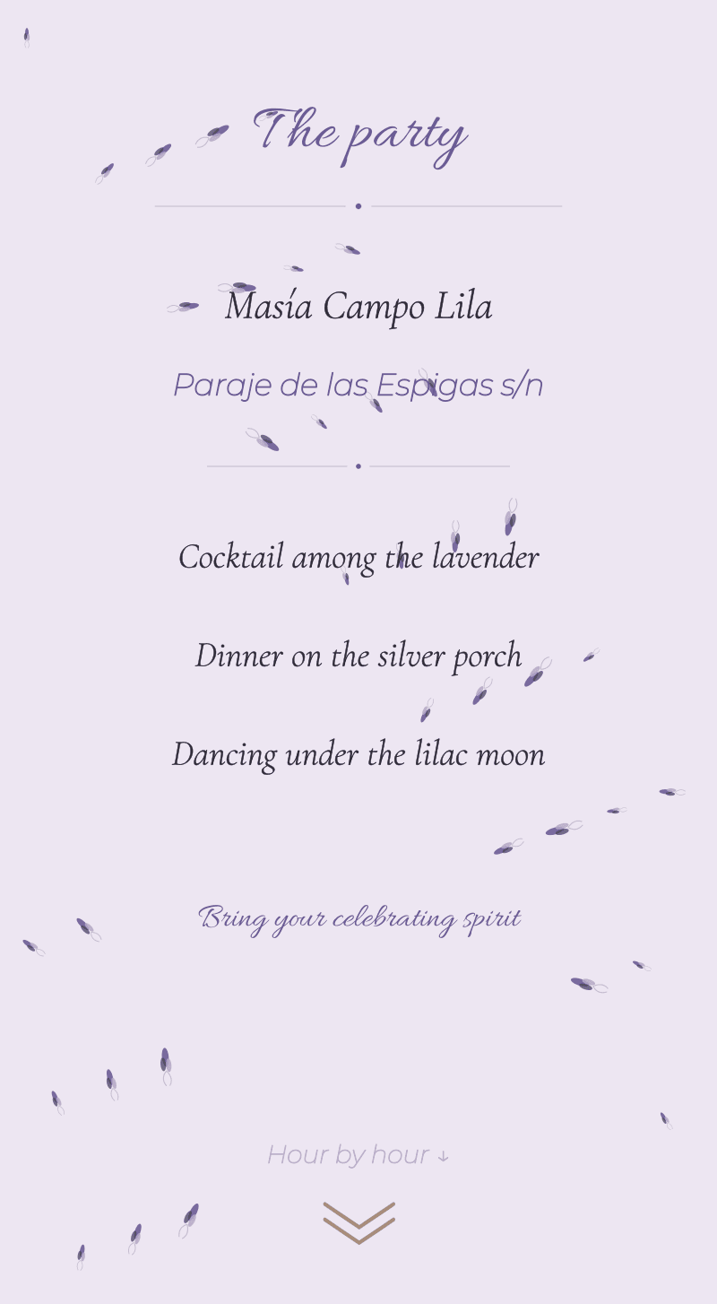 Wedding — Lavender — The party