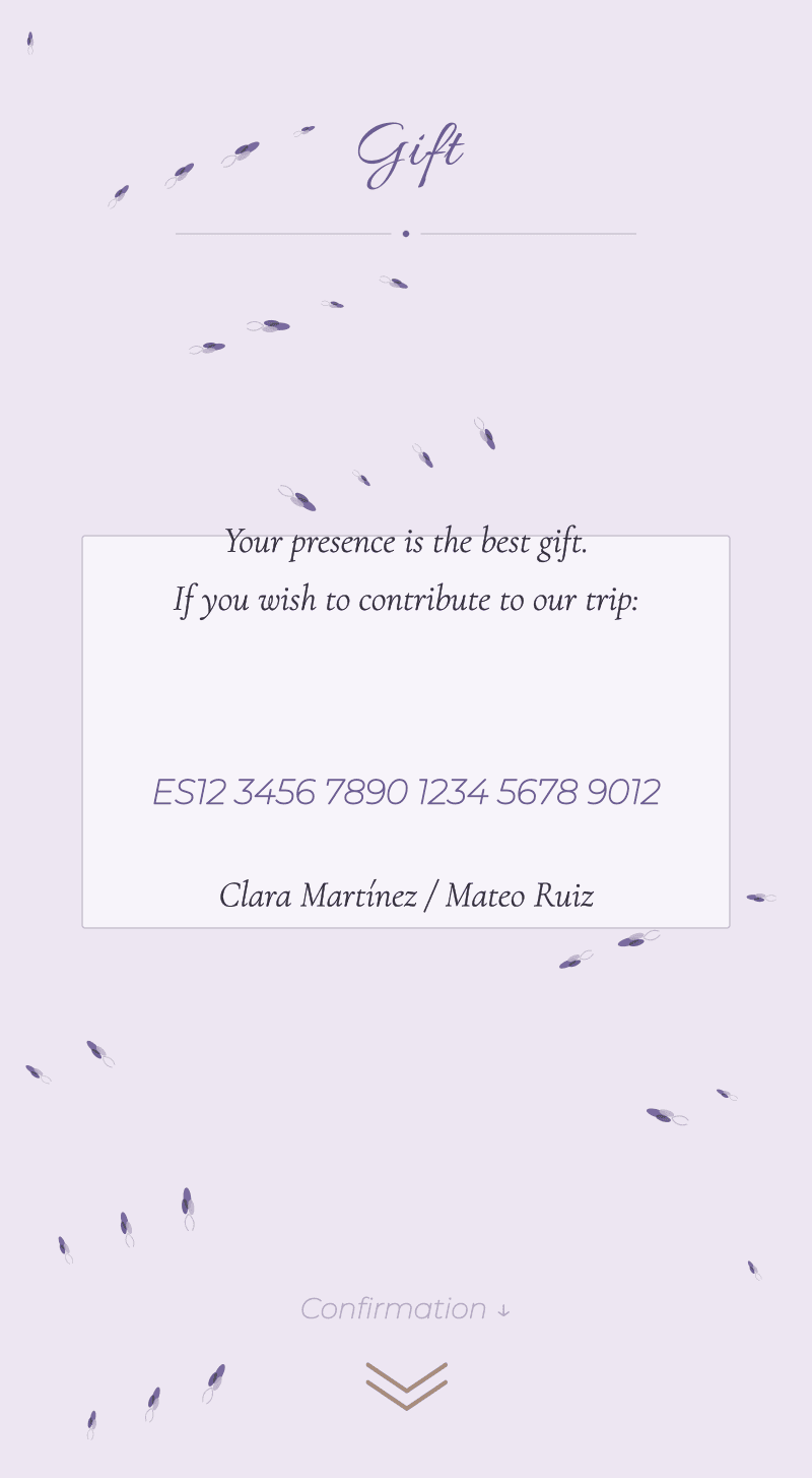 Wedding — Lavender — Gift