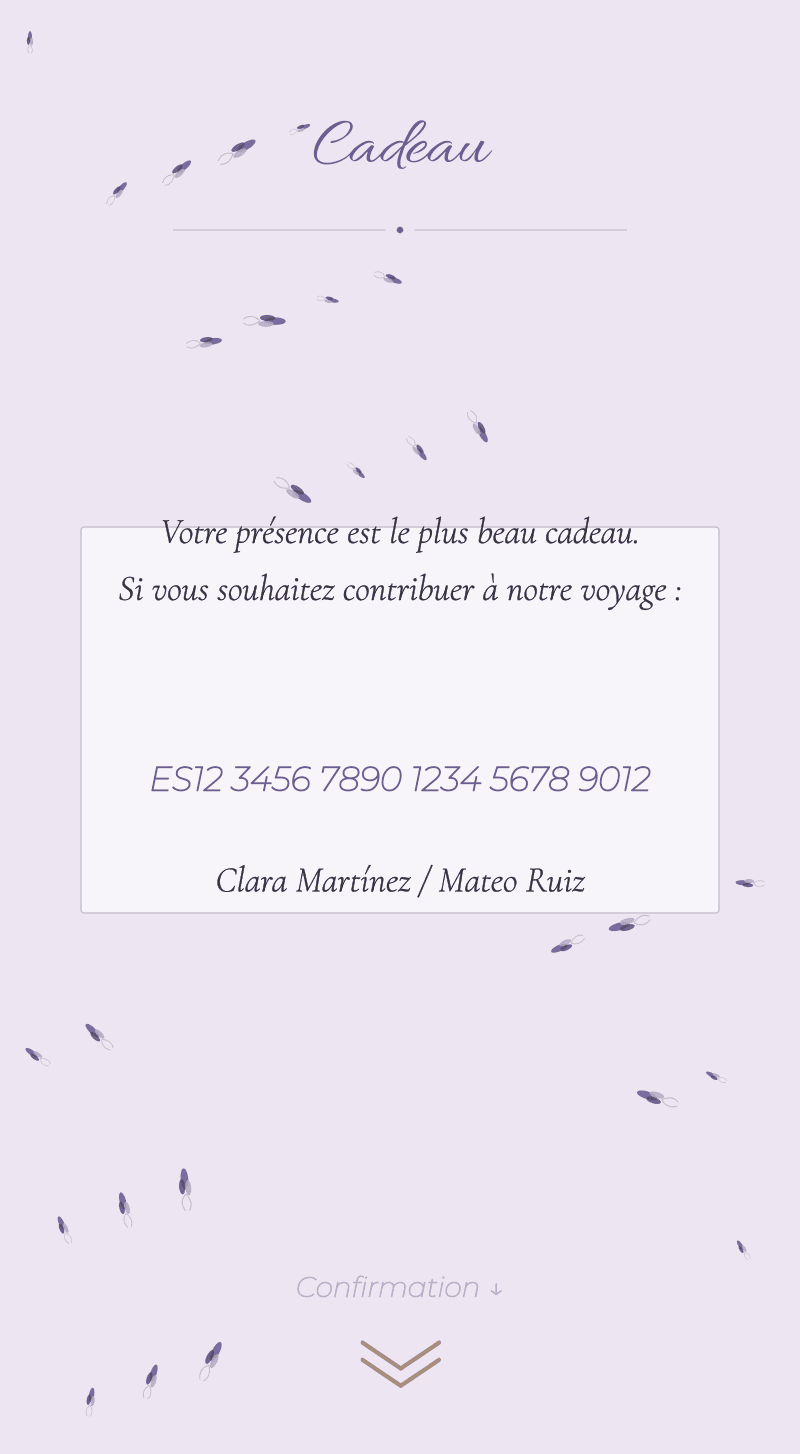 Mariage — Lavande — Cadeau