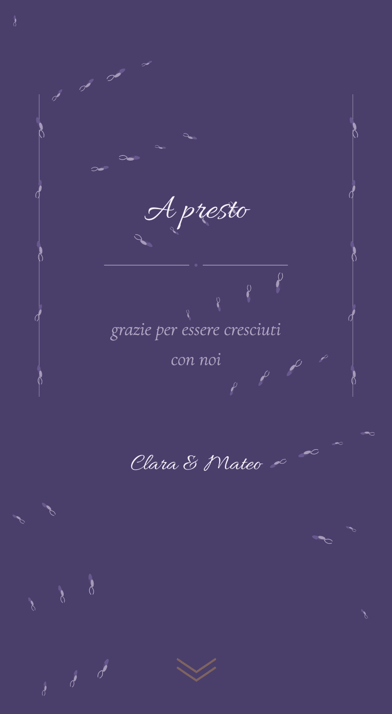 Matrimonio — Lavanda — A presto