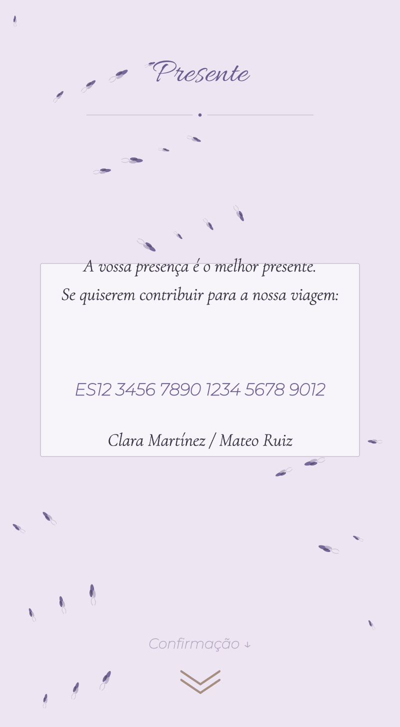 Casamento — Lavanda — Presente