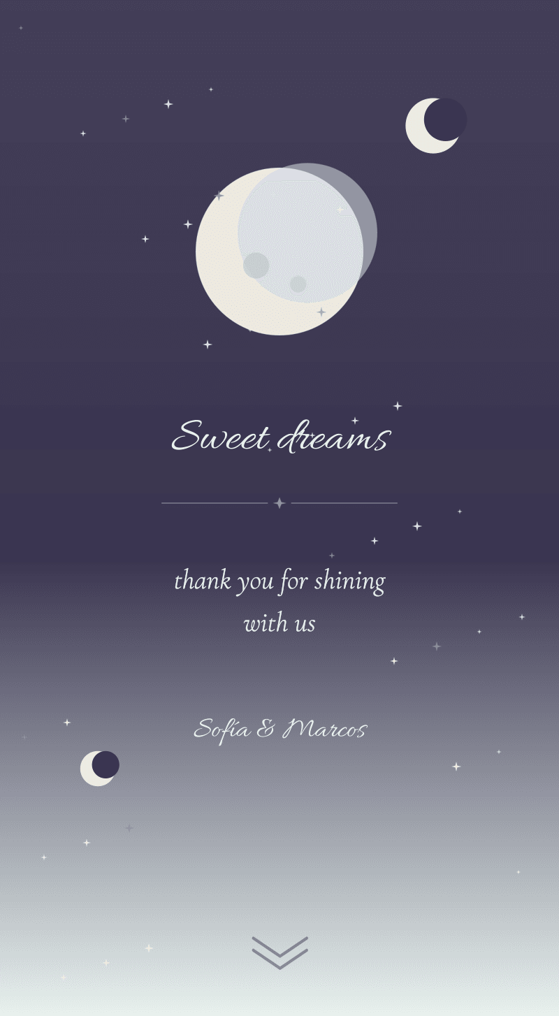 Baby Shower — Honey Moon — Sweet dreams