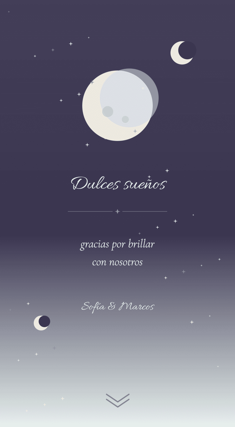 Baby Shower — Luna de Miel — Dulces sueños