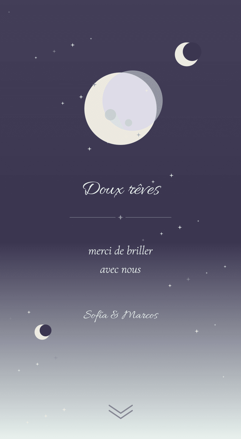 Baby Shower — Lune de Miel — Beaux rêves