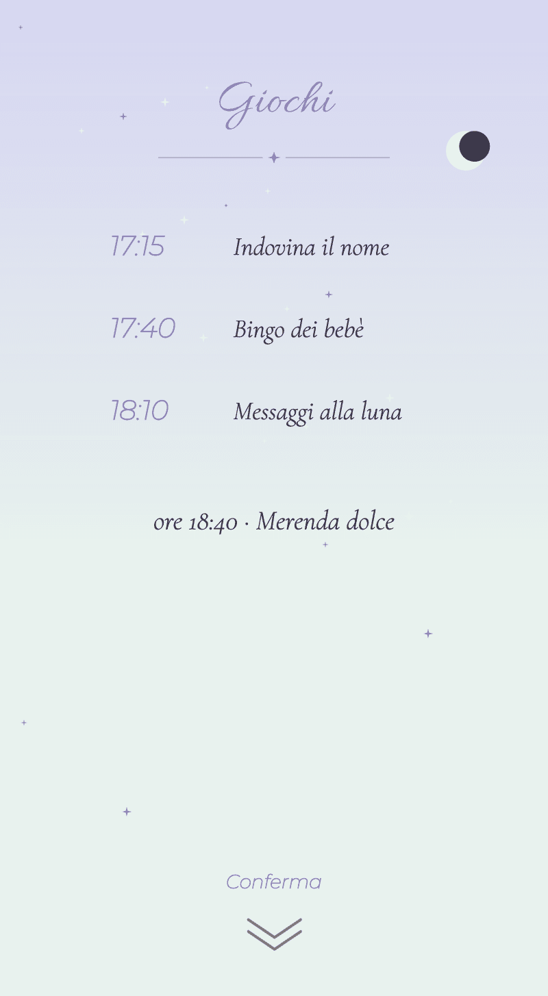 Baby Shower — Luna di Miele — Giochi