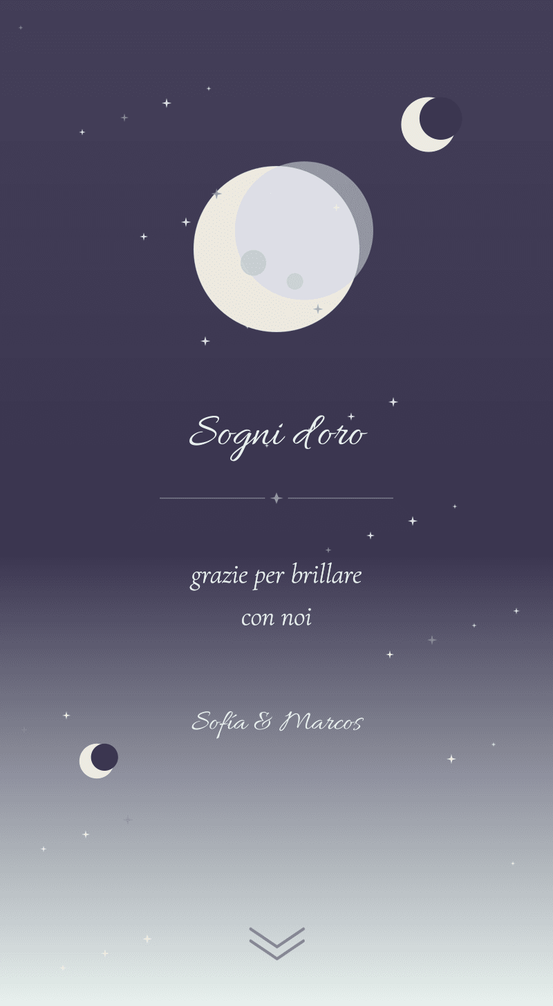 Baby Shower — Luna di Miele — Sogni d'oro