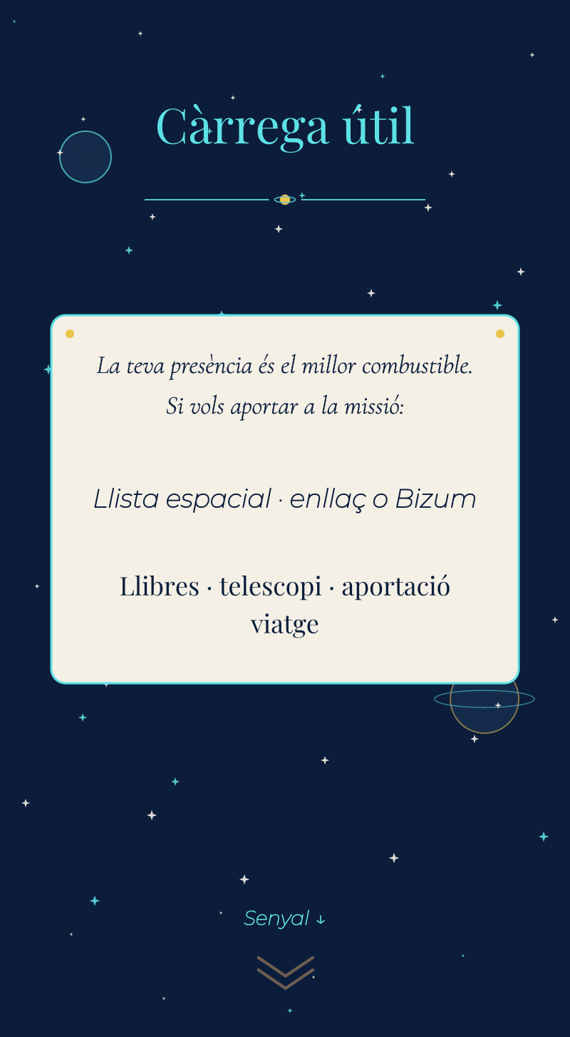 Aniversari — Espai — Càrrega útil