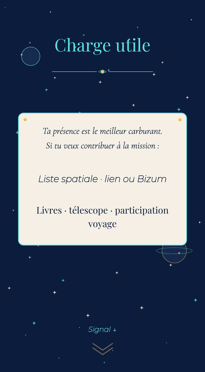 Anniversaire — Espace — Charge utile