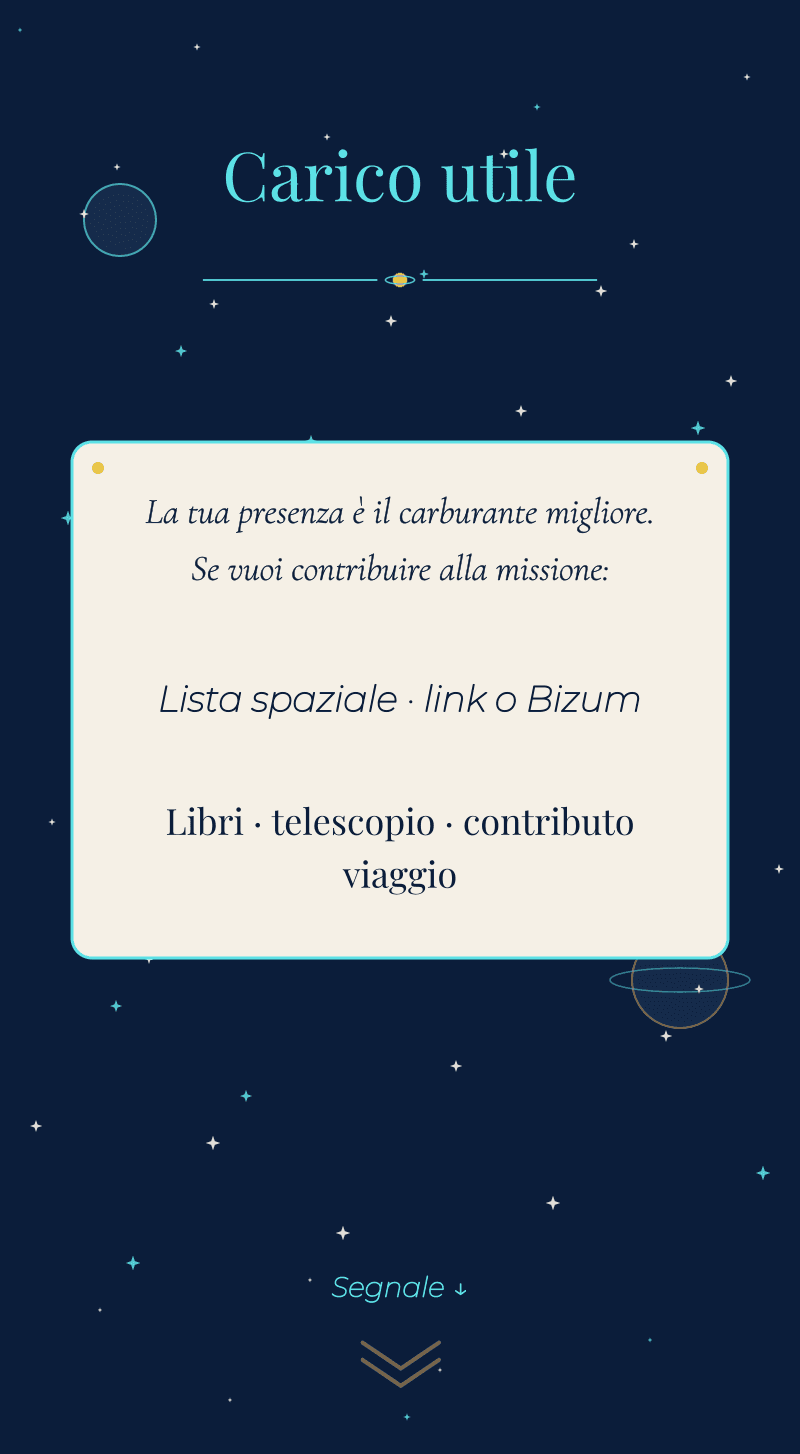 Compleanno — Spazio — Carico utile