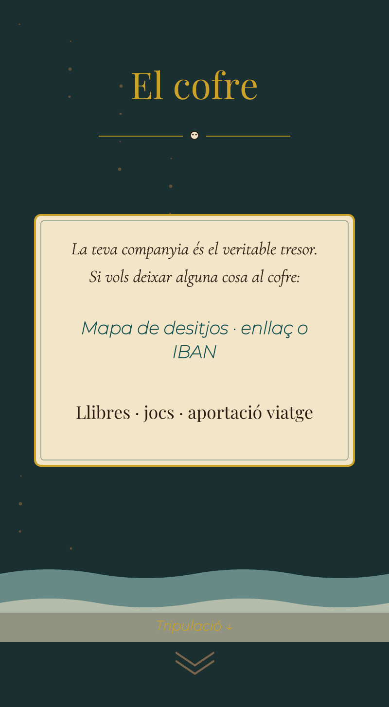 Aniversari — Pirates — El cofre