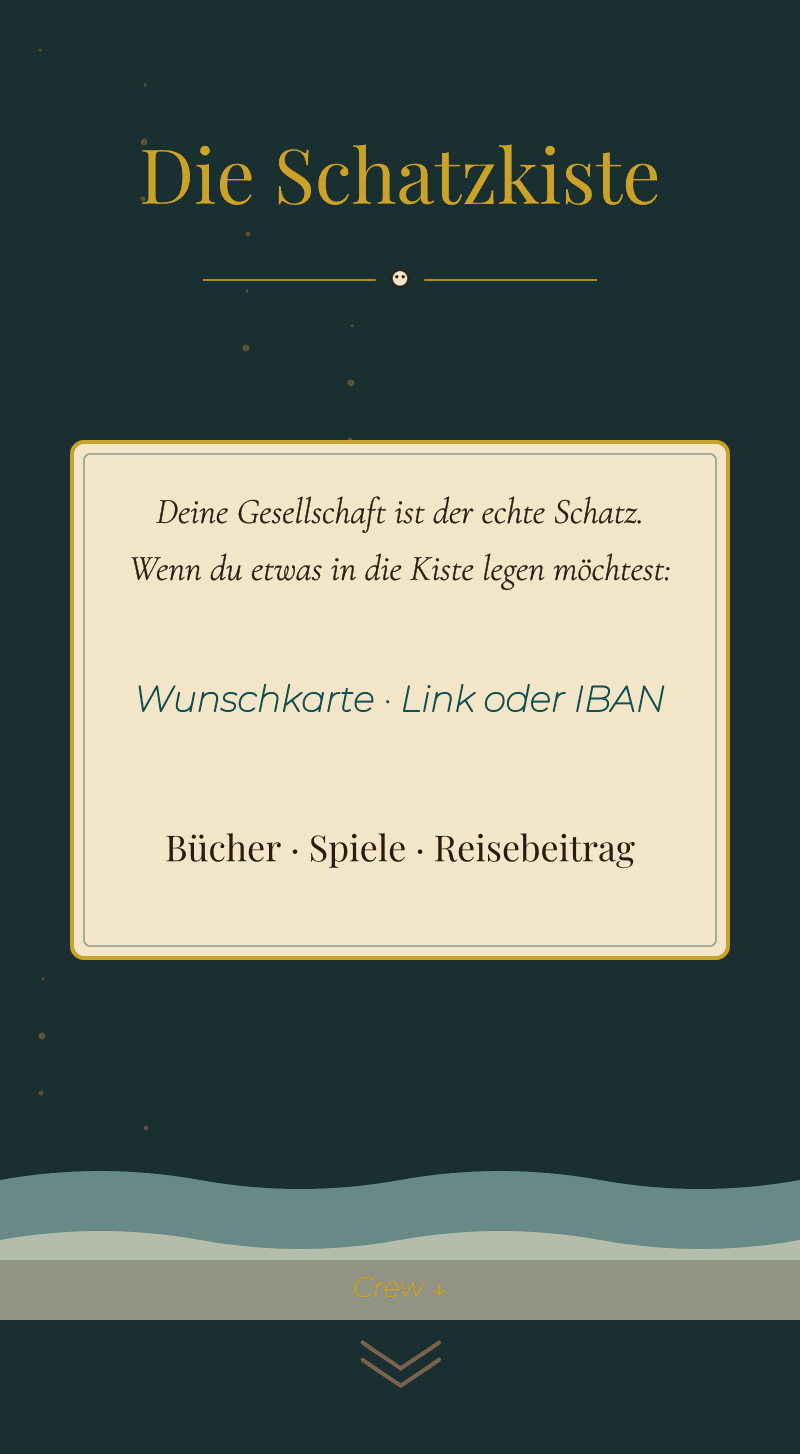 Geburtstag — Piraten — Die Truhe