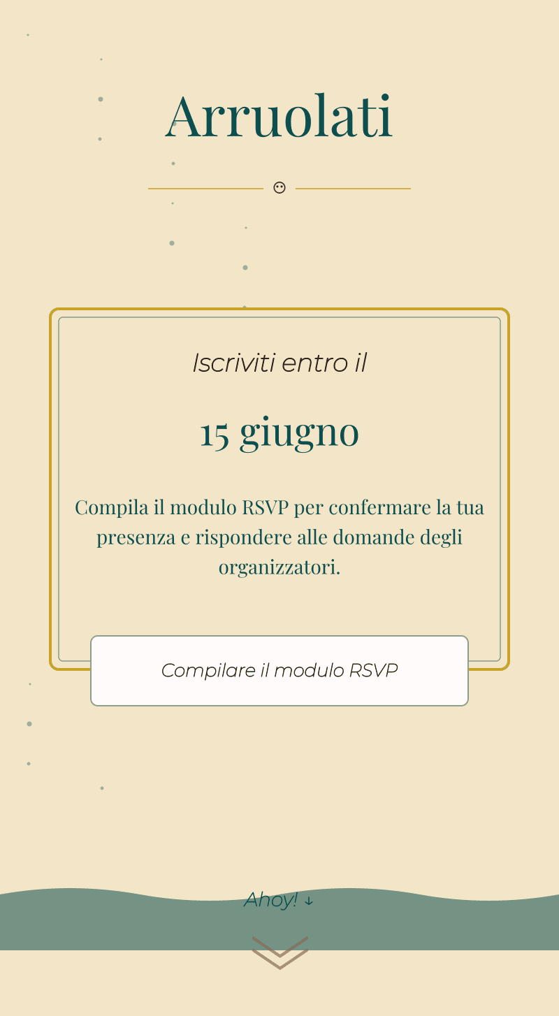 Compleanno — Pirati — Arruola l'equipaggio