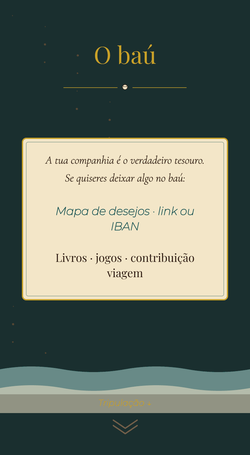 Aniversário — Piratas — O cofre