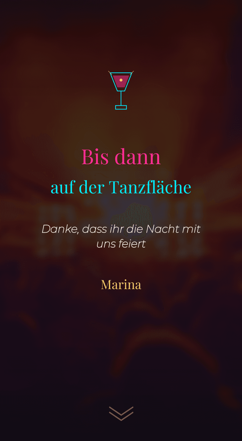 Geburtstag — Neon-Nacht — Wir sehen uns auf der Tanzfläche